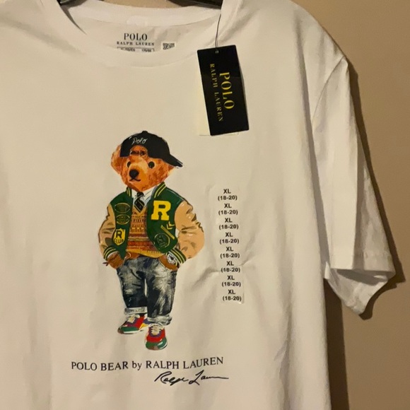 Polo by Ralph Lauren Kids White Bear Graphic Tee - Picture 2 of 4